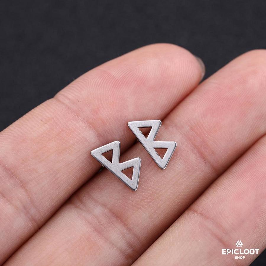Stainless steel Nordic Rune Earring