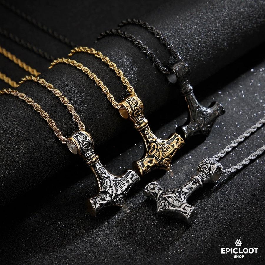 Thor's Hammer Pendant Necklace