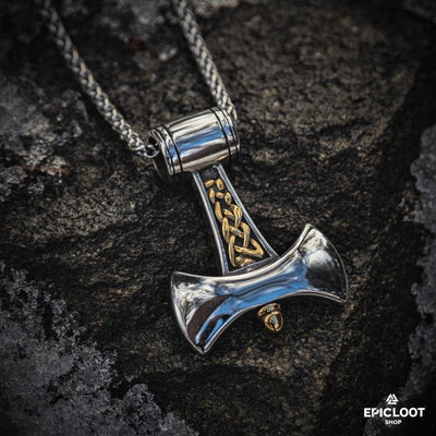Titanium Steel Viking Axe Mjolnir Shape