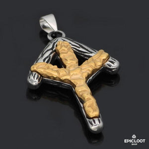 Collana con Rune Tiwaz e Algiz