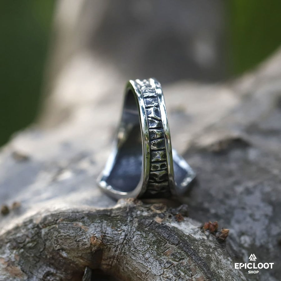 Valknut Symbol Antique Viking Ring