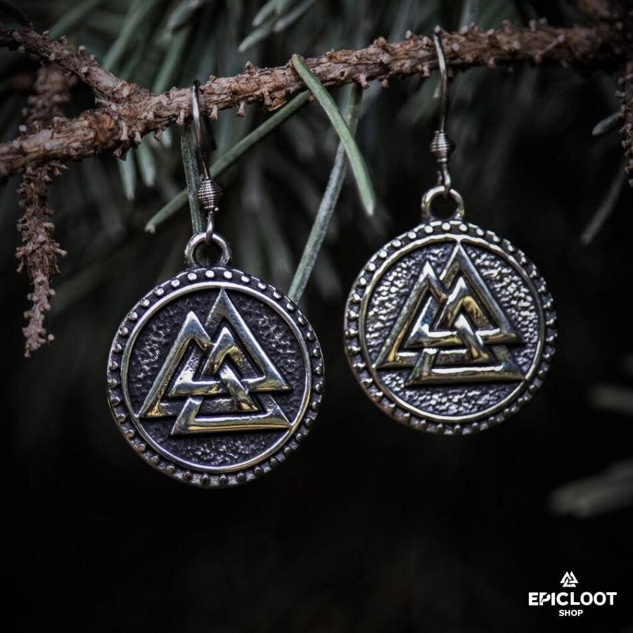 Valknut Symbol Earring