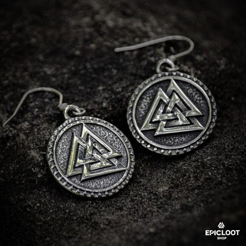Valknut Symbol Earring