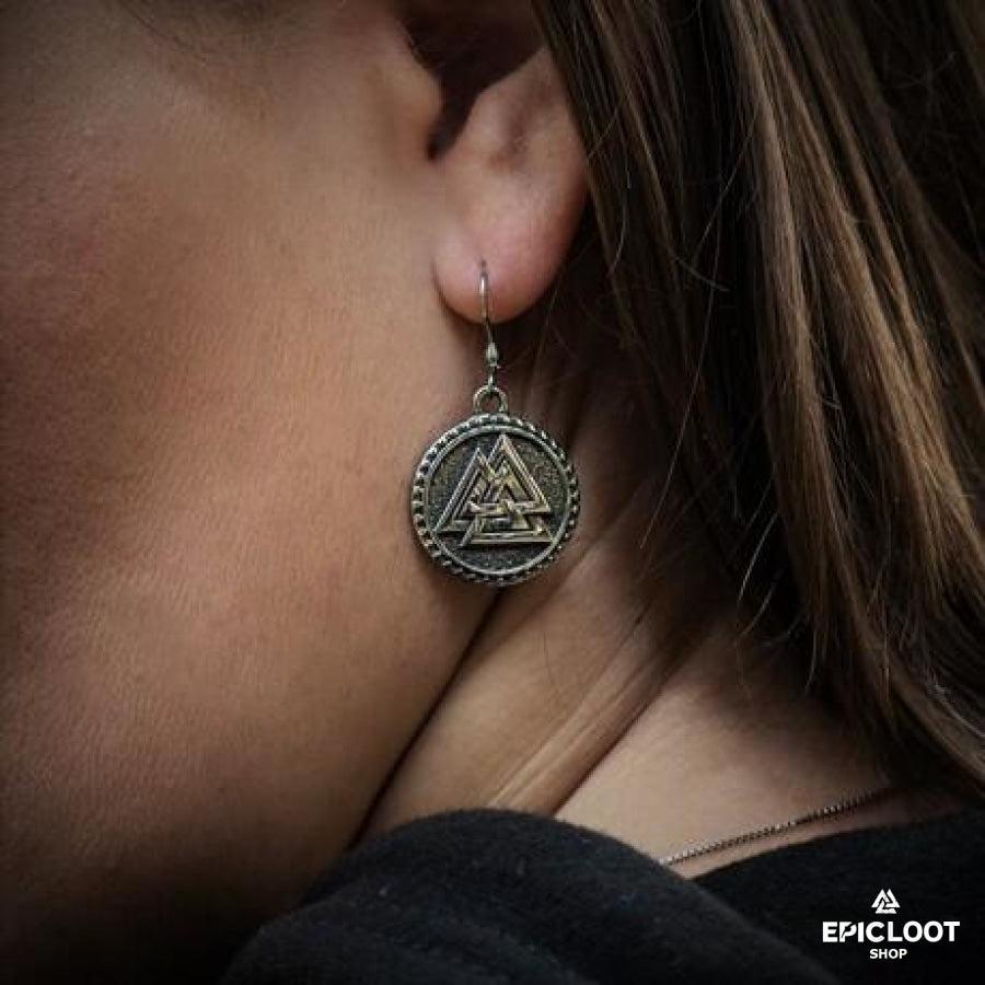 Valknut Symbol Earring