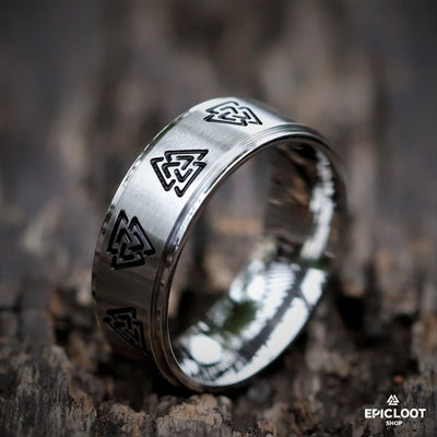 Valknut symbol Viking ring