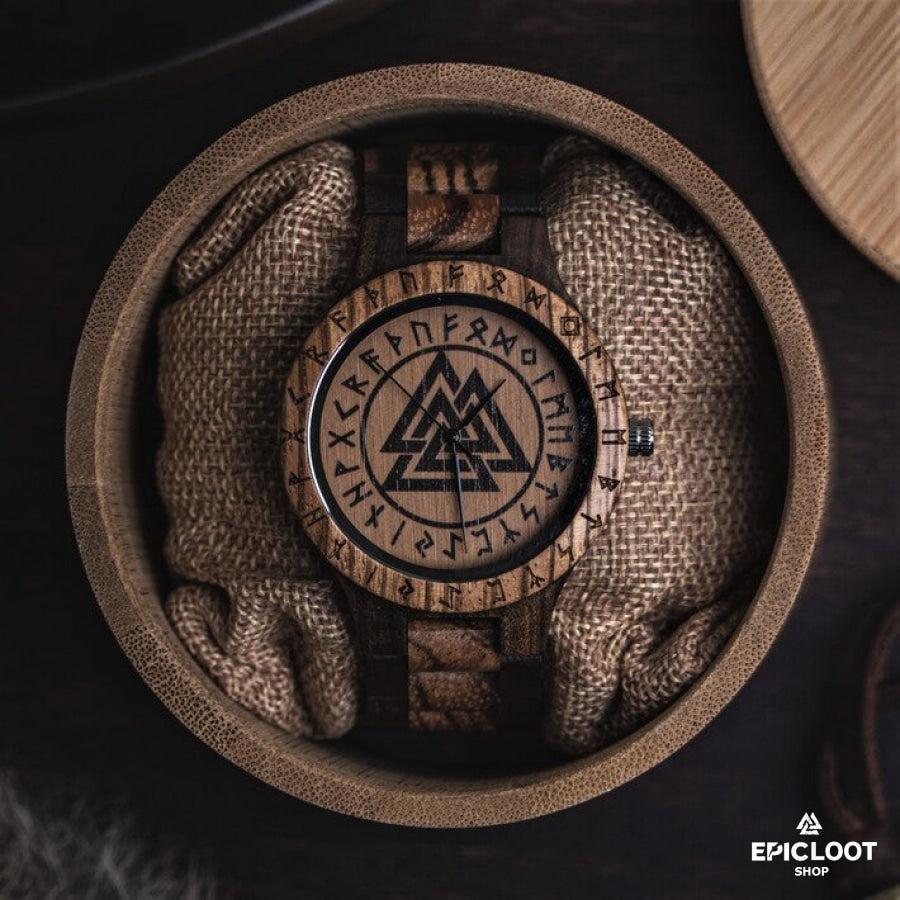 Valknut Wooden Watch