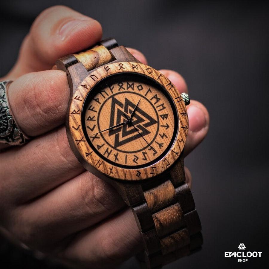 Valknut Wooden Watch