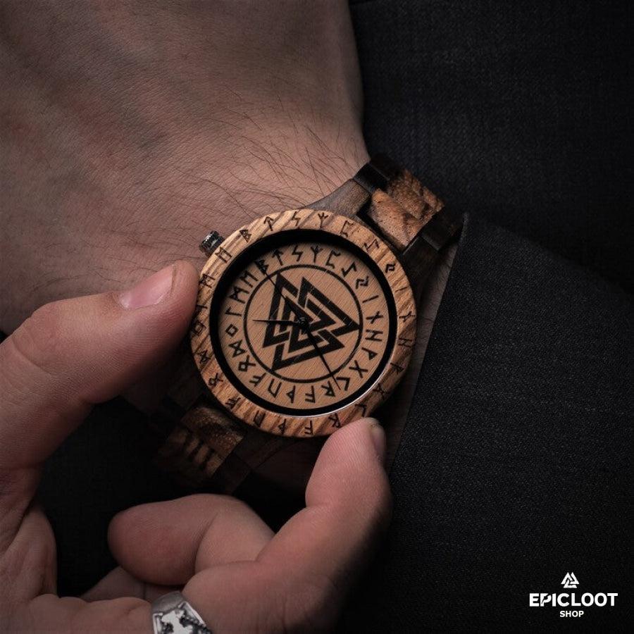 Valknut Wooden Watch