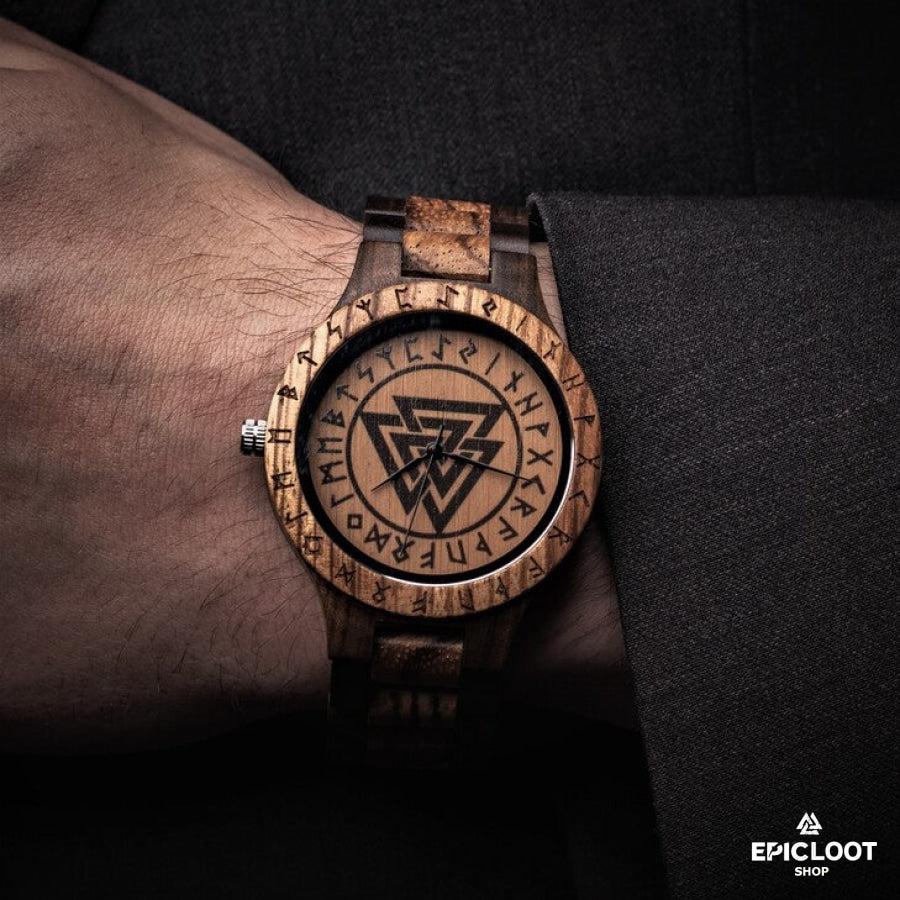 Valknut Wooden Watch