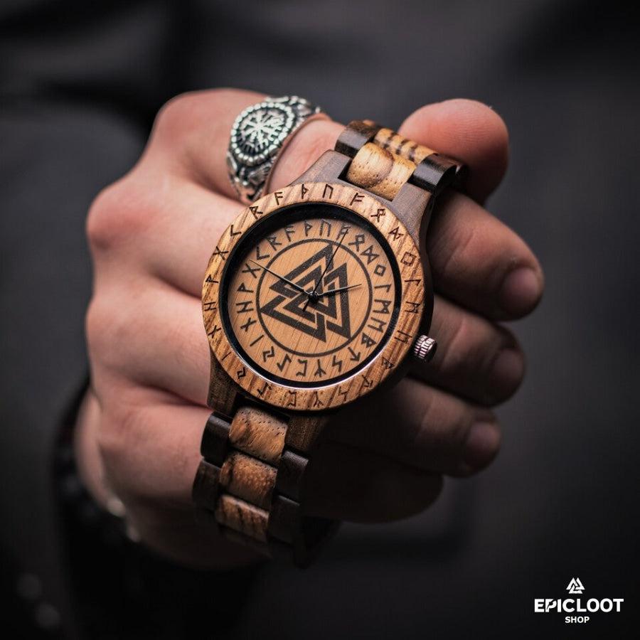 Valknut Wooden Watch
