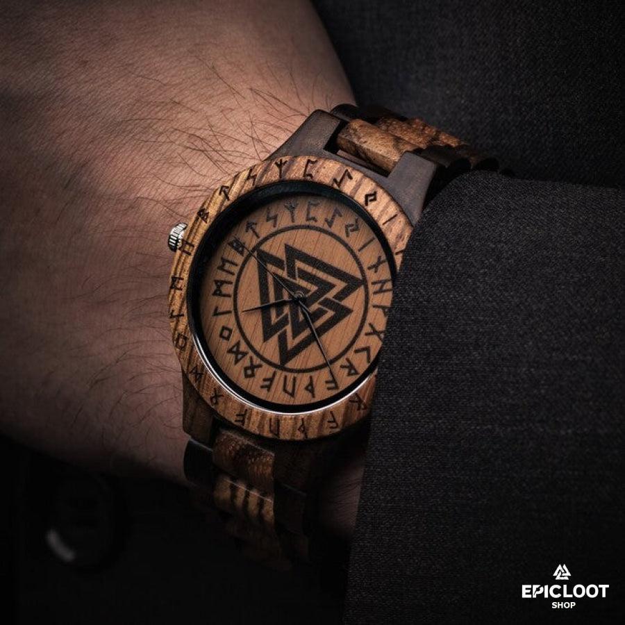 Valknut Wooden Watch