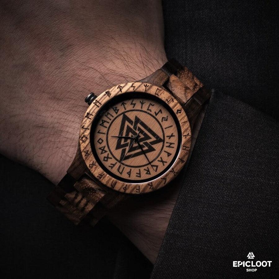 Valknut Wooden Watch