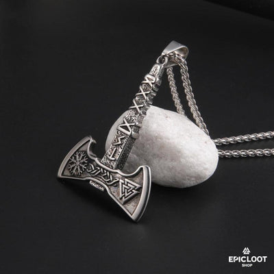 Viking Axe Pendant Necklace