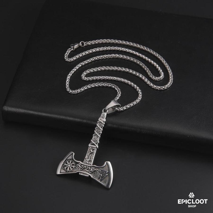 Viking Axe Pendant Necklace
