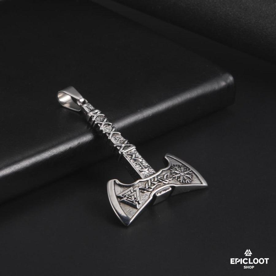 Viking Axe Pendant Necklace