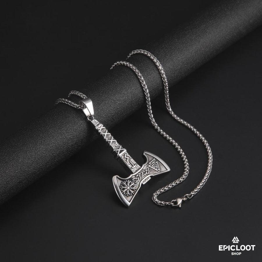 Viking Axe Pendant Necklace