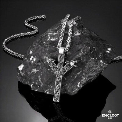 Viking Nordic Rune Pendant - Stainless steel