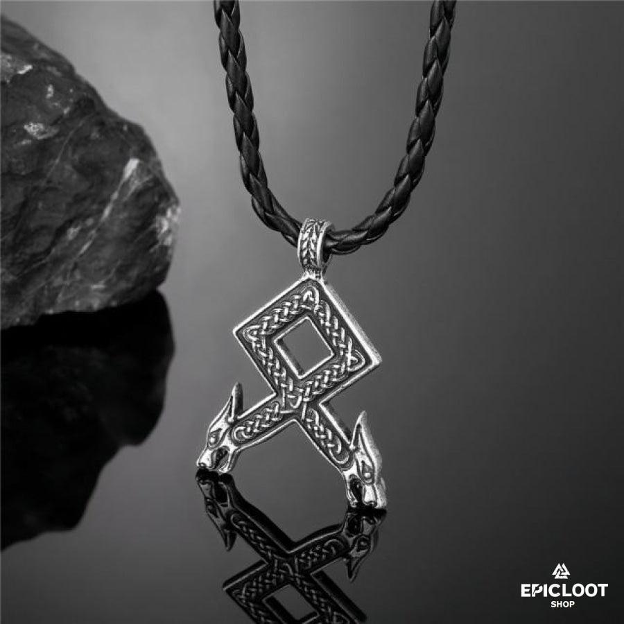 Viking Nordic Rune Pendant - Stainless steel