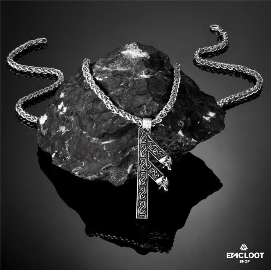 Viking Nordic Rune Pendant - Stainless steel