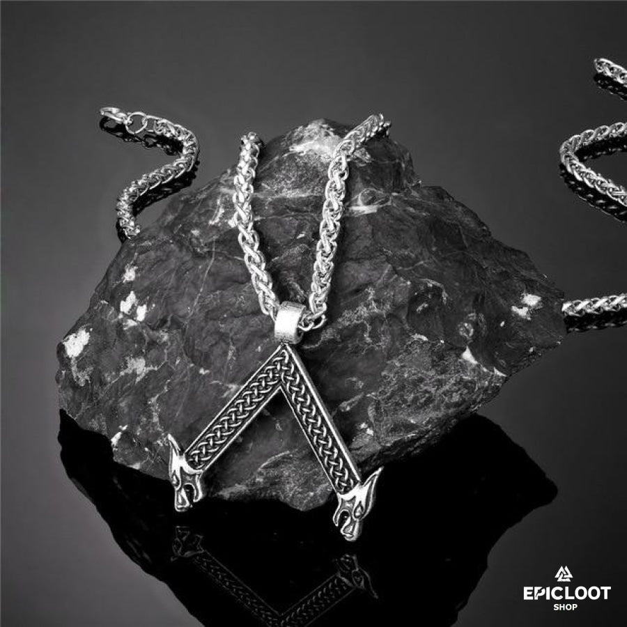 Viking Nordic Rune Pendant - Stainless steel