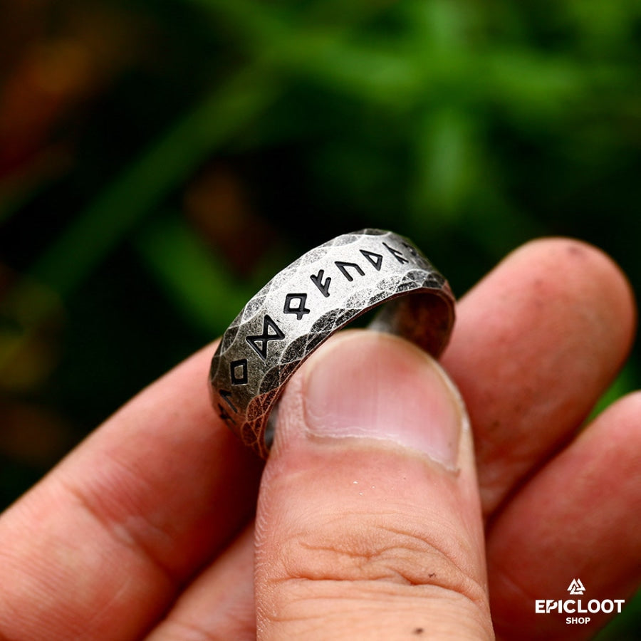 Viking Nordic Runes Ring