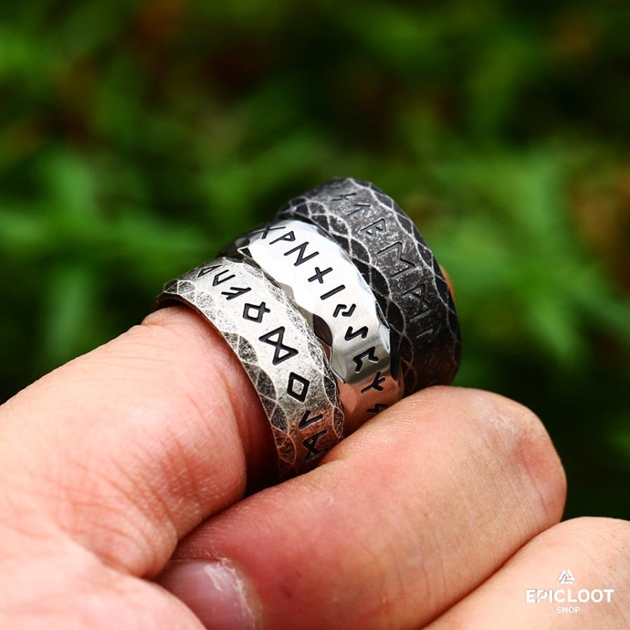 Viking Nordic Runes Ring