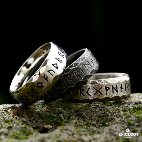 Viking Nordic Runes Ring