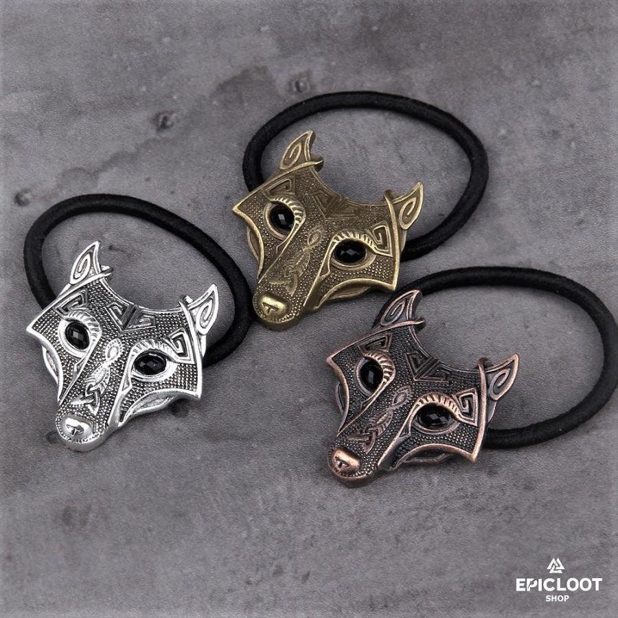 Viking Norse Hair Tie Fenrir Wolf