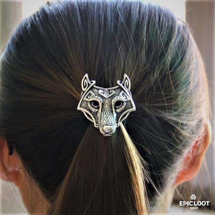 Viking Norse Hair Tie Fenrir Wolf
