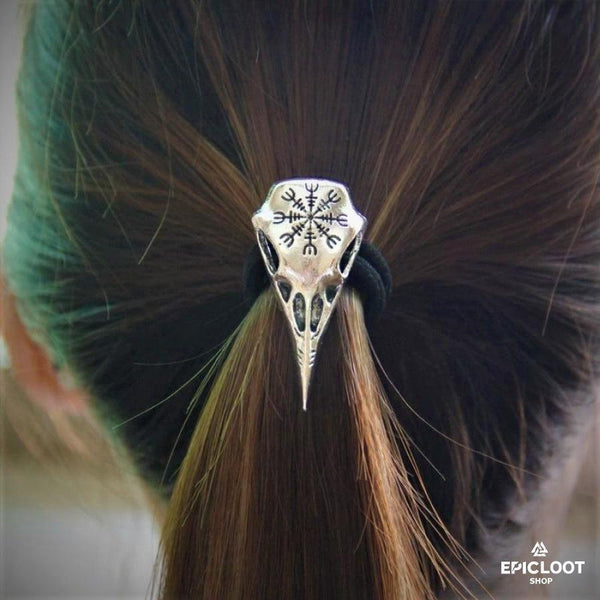 Viking Norse Hair Tie Raven - Authentic Norse Jewelry | Epic Loot