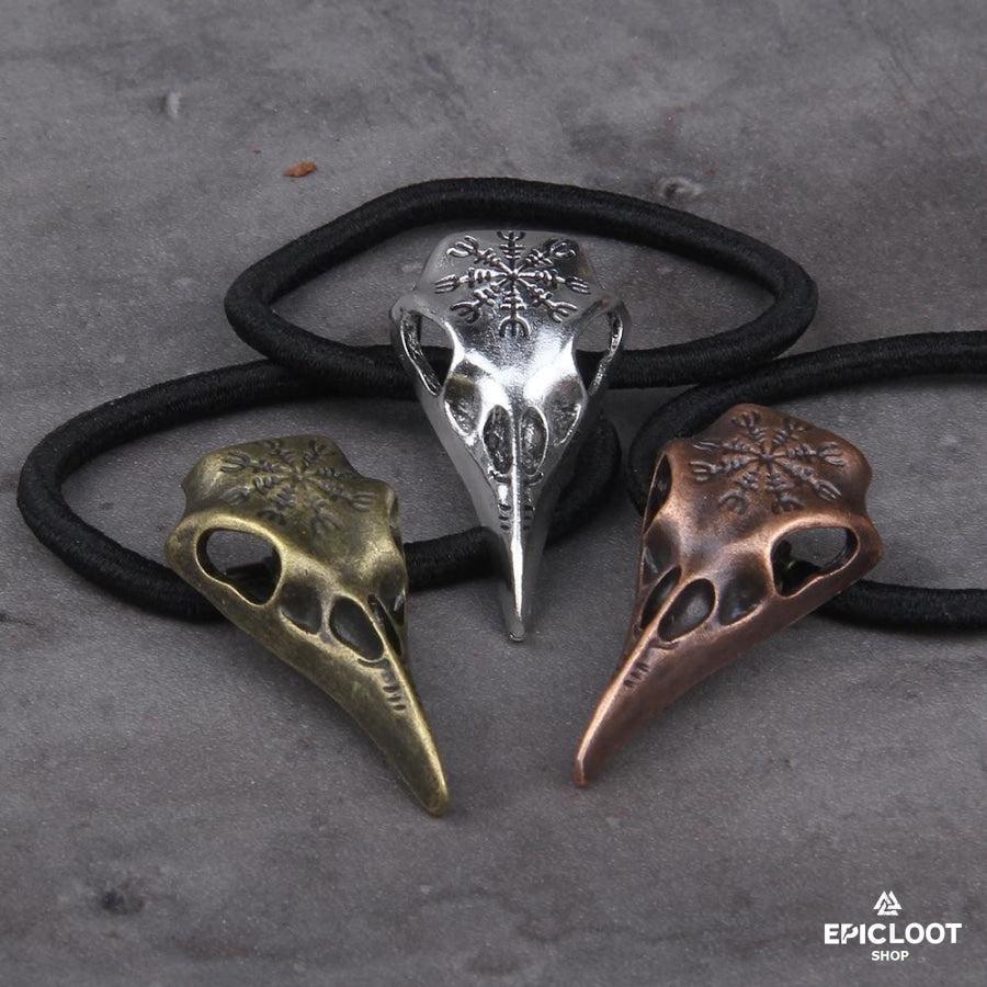Viking Norse Hair Tie Raven