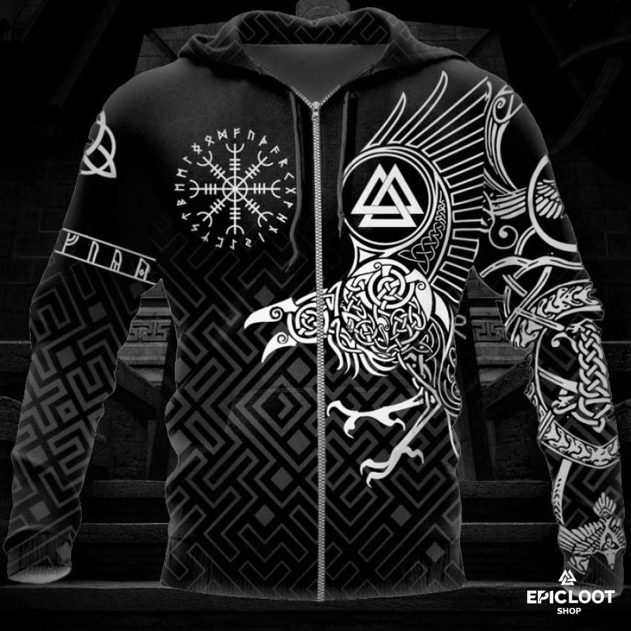 Viking Raven Hoodie