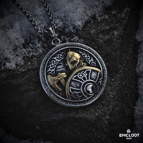 Viking Warrior Pendant Necklace
