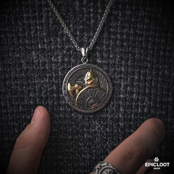 Viking Warrior Pendant Necklace – Epic Loot Shop