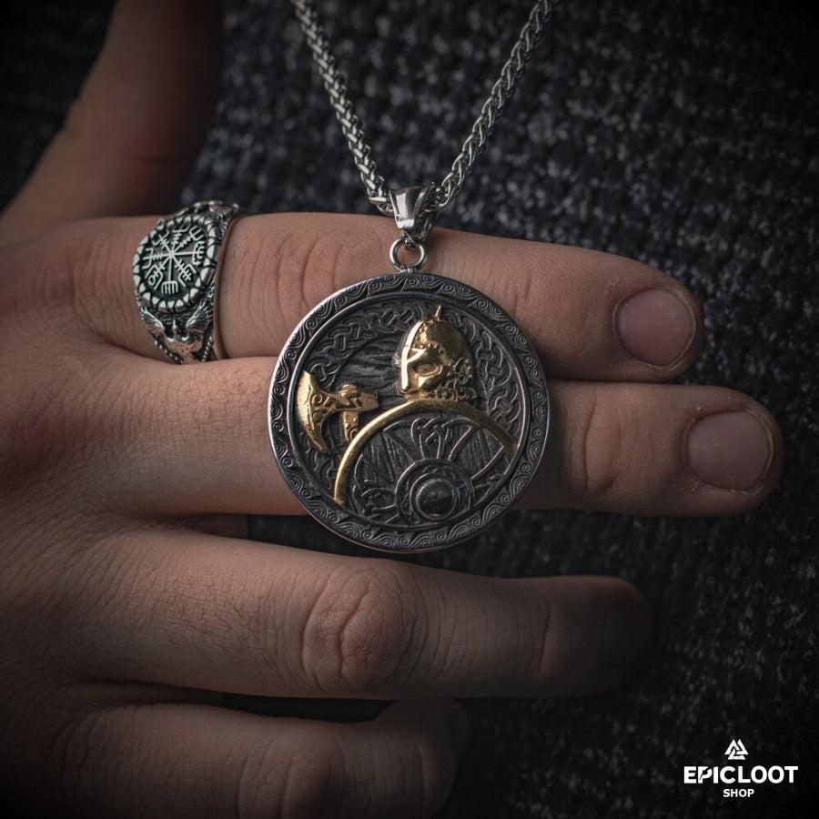 Viking Warrior Pendant Necklace