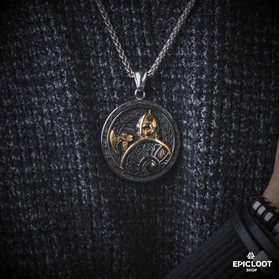 Viking Warrior Pendant Necklace