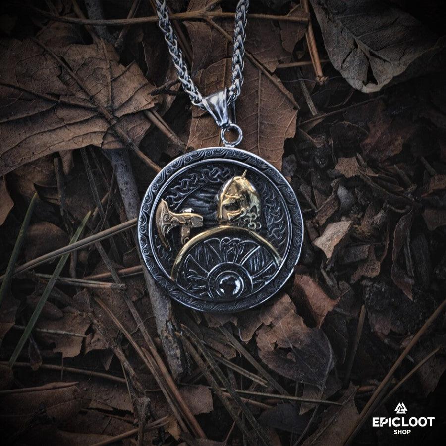 Viking Warrior Pendant Necklace