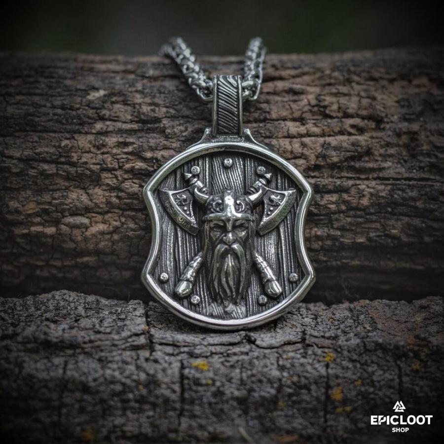 Viking Warrior Shield Necklace