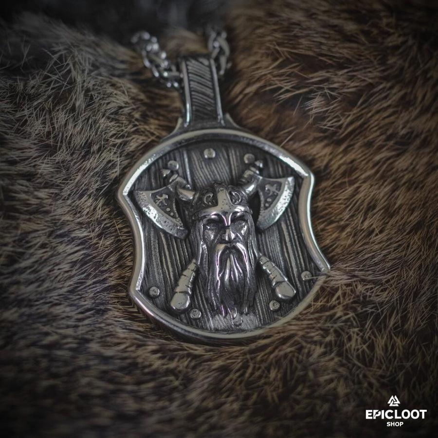 Viking Warrior Shield Necklace