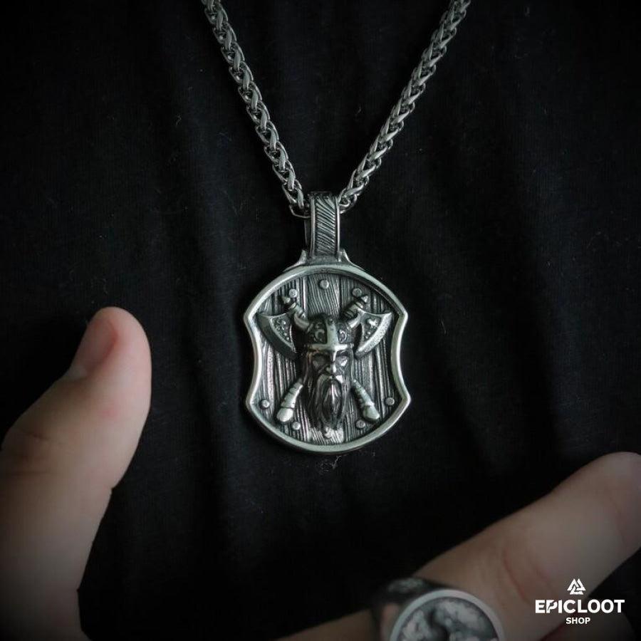 Viking Warrior Shield Necklace