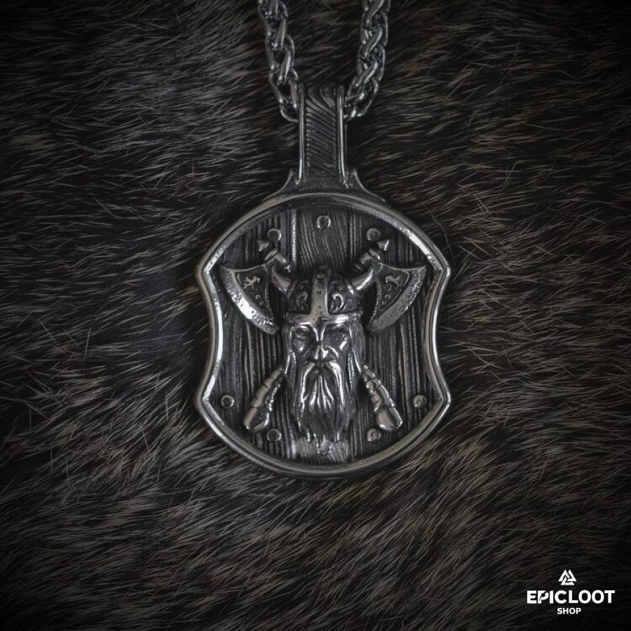 Viking Warrior Shield Necklace