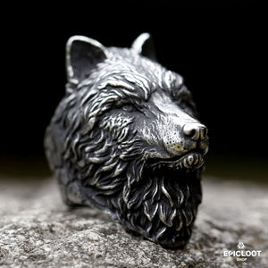 Anello Vichingo con Lupo