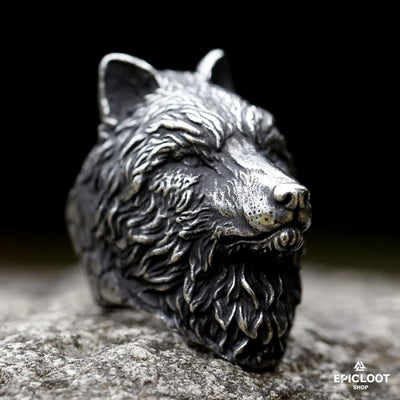 Anello Vichingo con Lupo