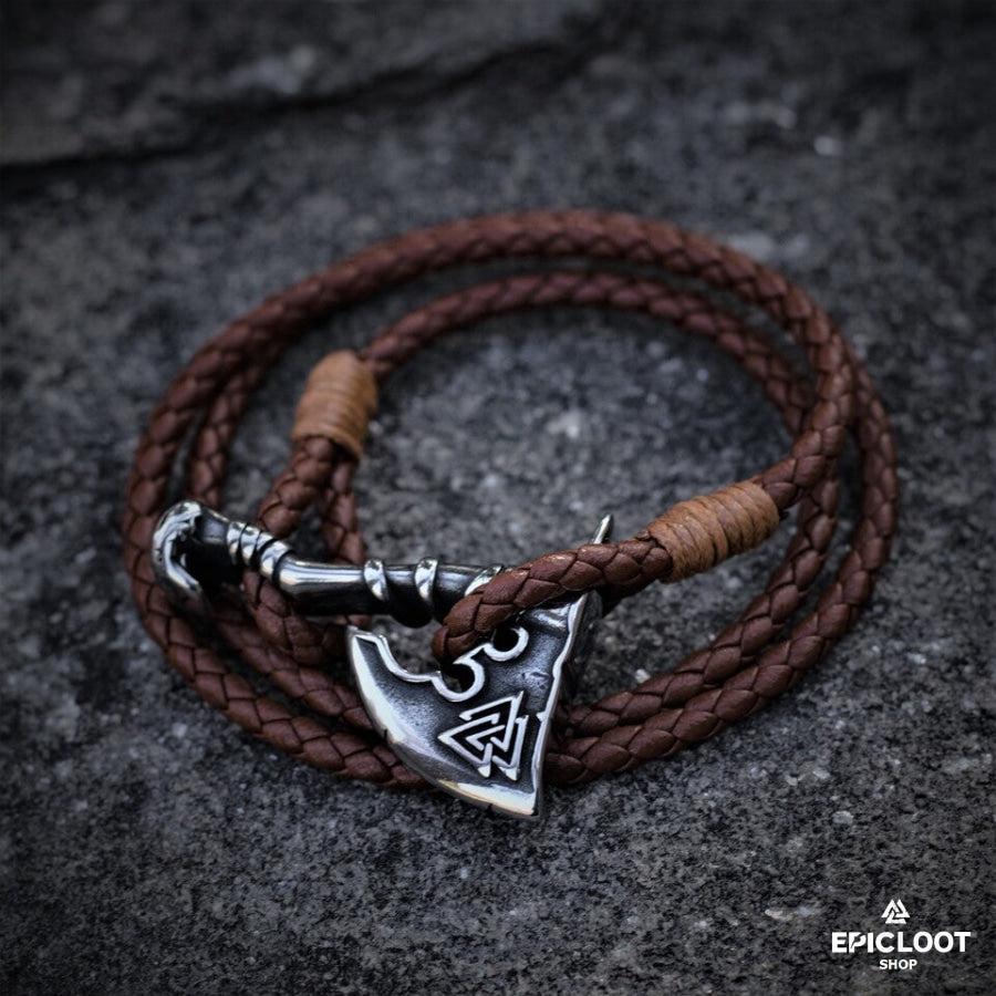 Vikings Valknut Axe Bracelet