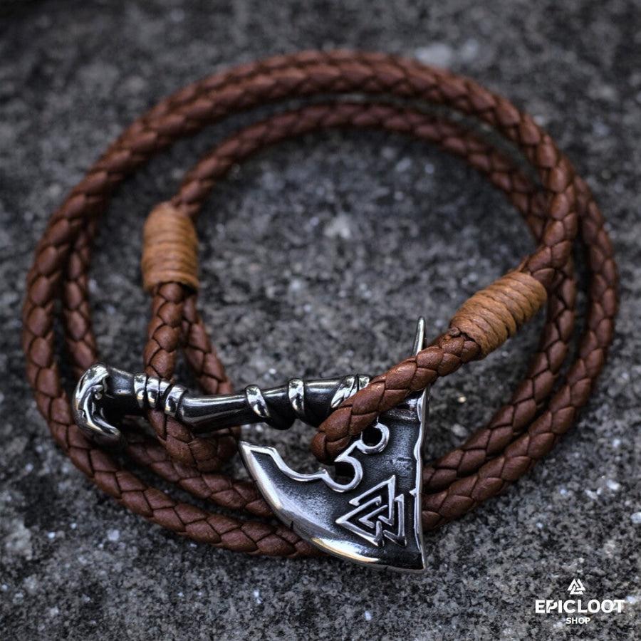Vikings Valknut Axe Bracelet