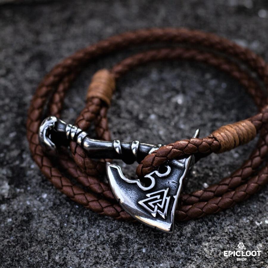 Vikings Valknut Axe Bracelet