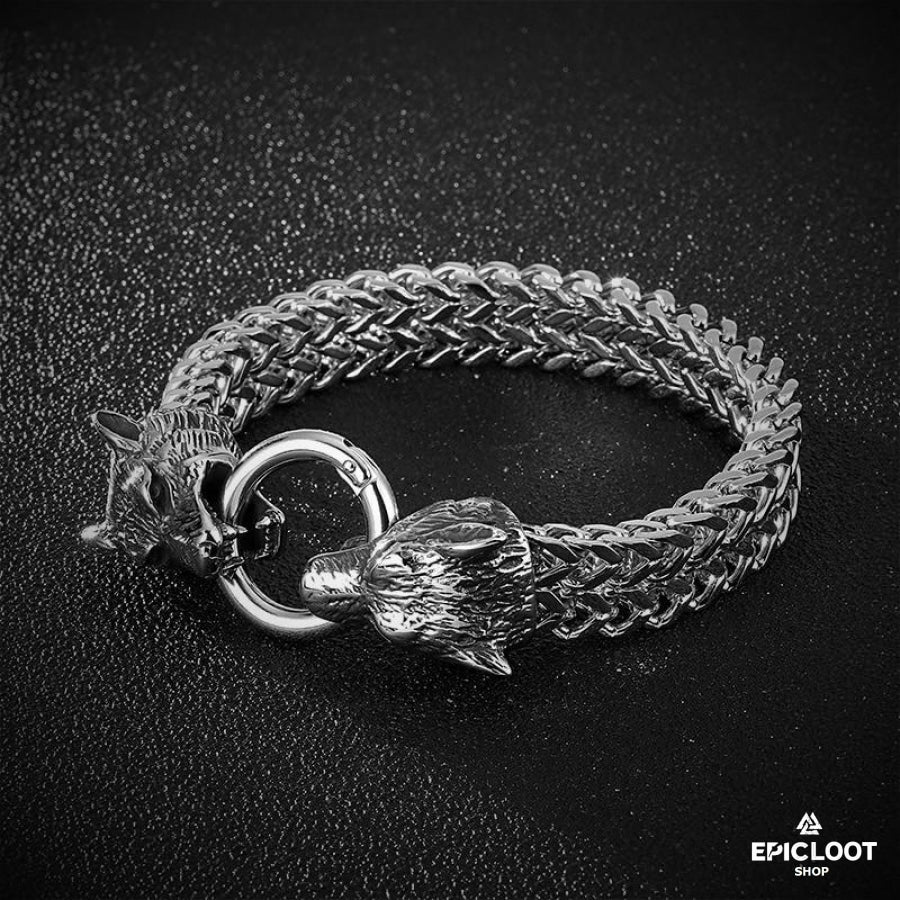 Wolves Head Bracelet