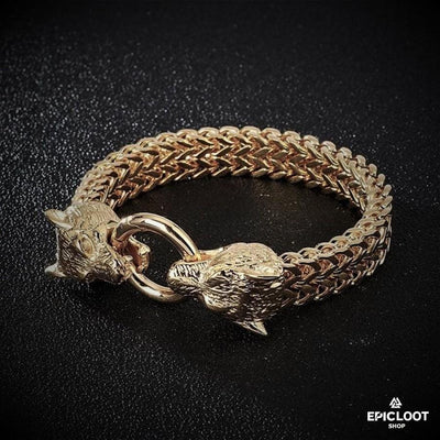 Wolves Head Bracelet