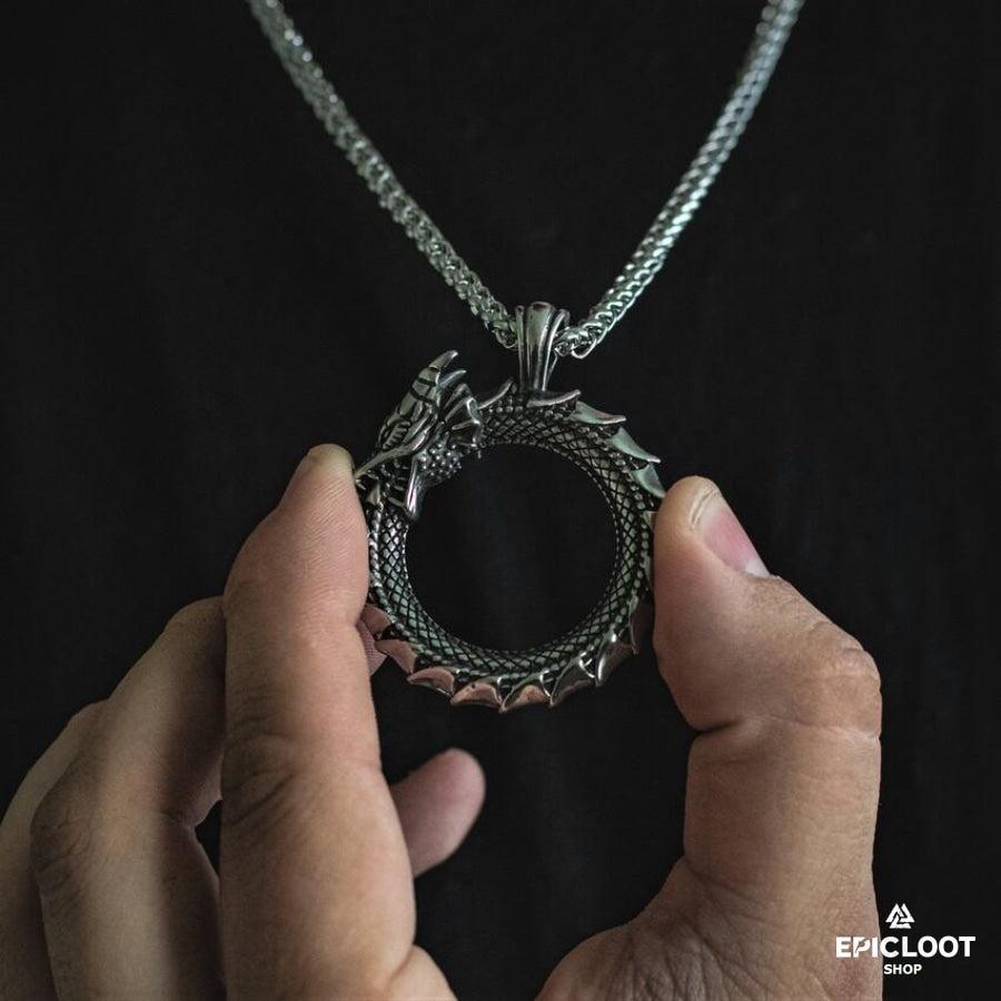 World Serpent Jormungandr Necklace