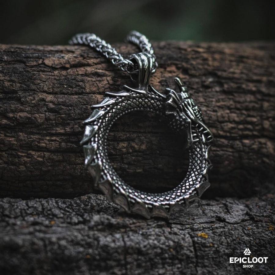 World Serpent Jormungandr Necklace